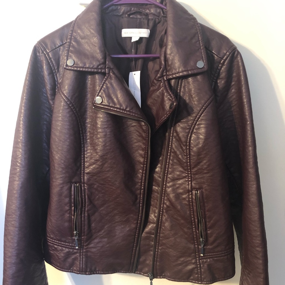 NY & company leather jacket